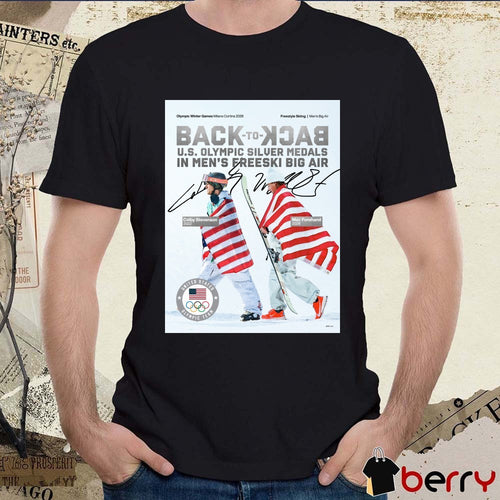 Back-to-back U.S Olympic Silver Medals In Men’s Freeski Big Air Colby Stevenson and Mac Forehand Signatures t-shirt