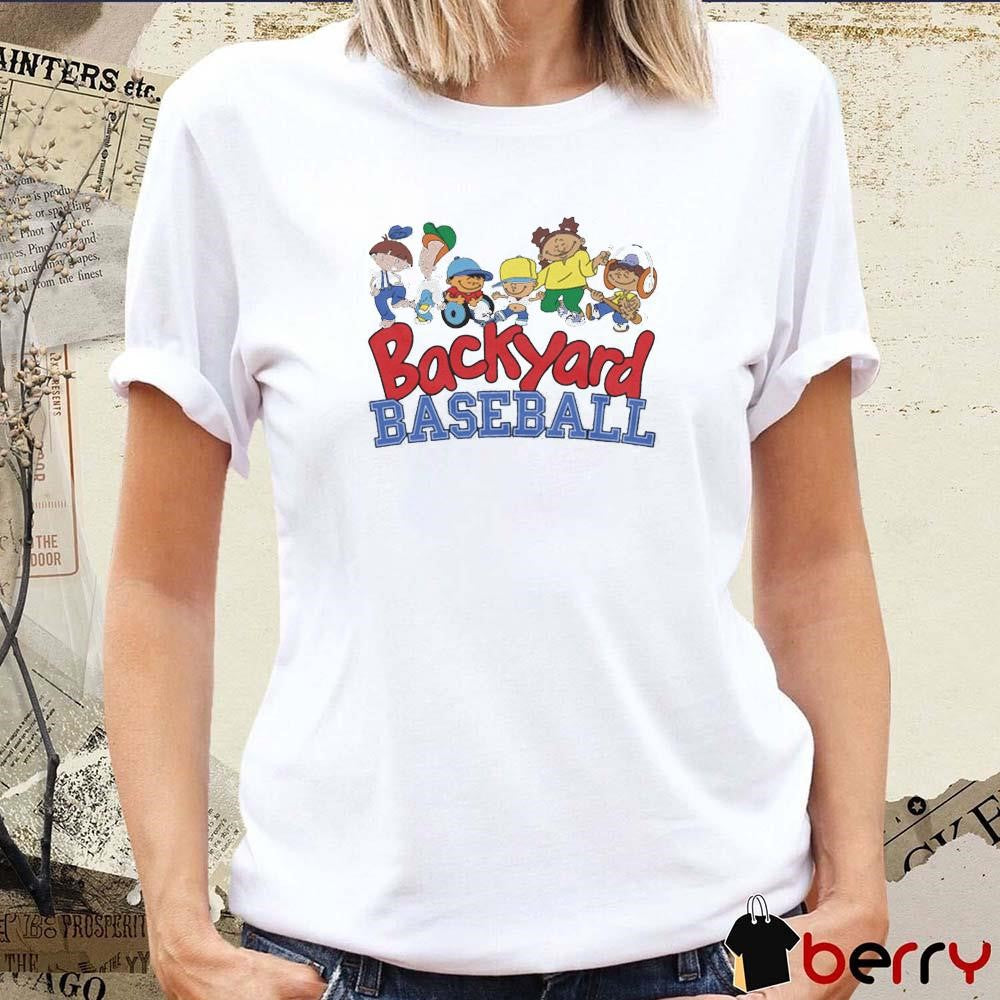 Backyard Baseball Logo Players Game t-shirt