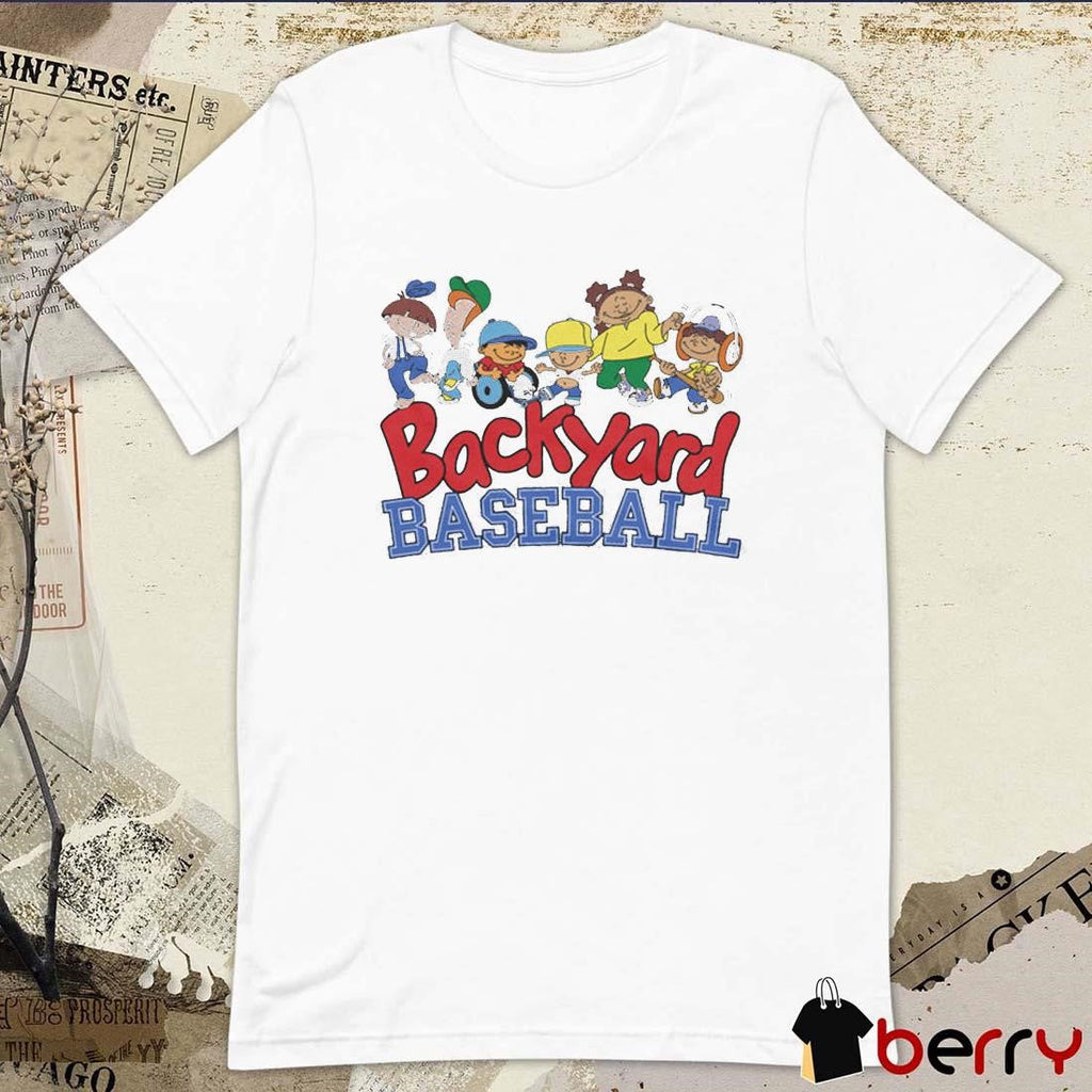 Backyard Baseball Logo Players Game t-shirt