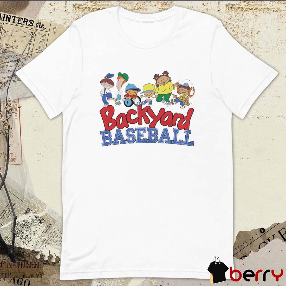 Backyard Baseball Logo Players Game t-shirt