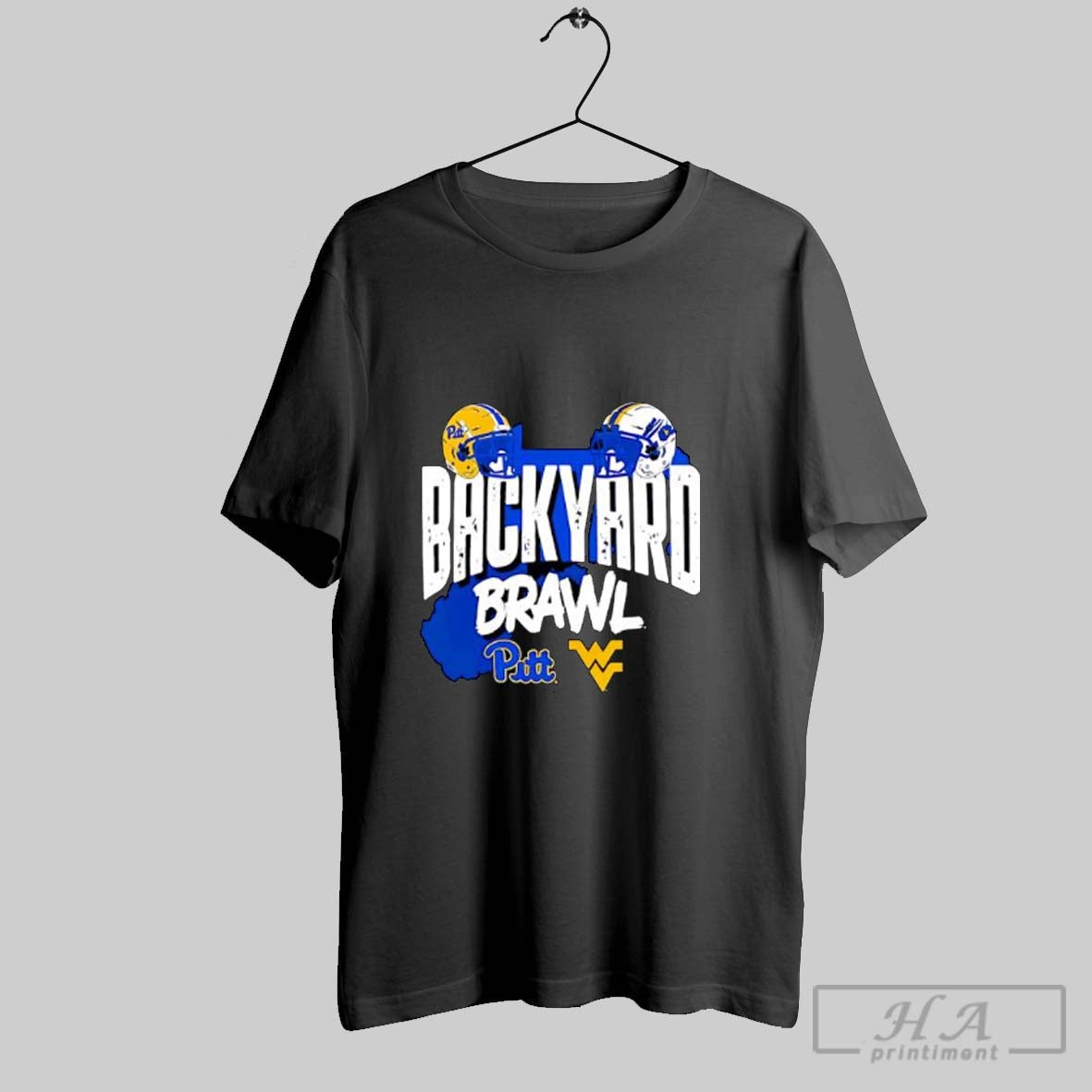 Official Backyard Brawl Pitt Football Rivalry College Sports Posters Black