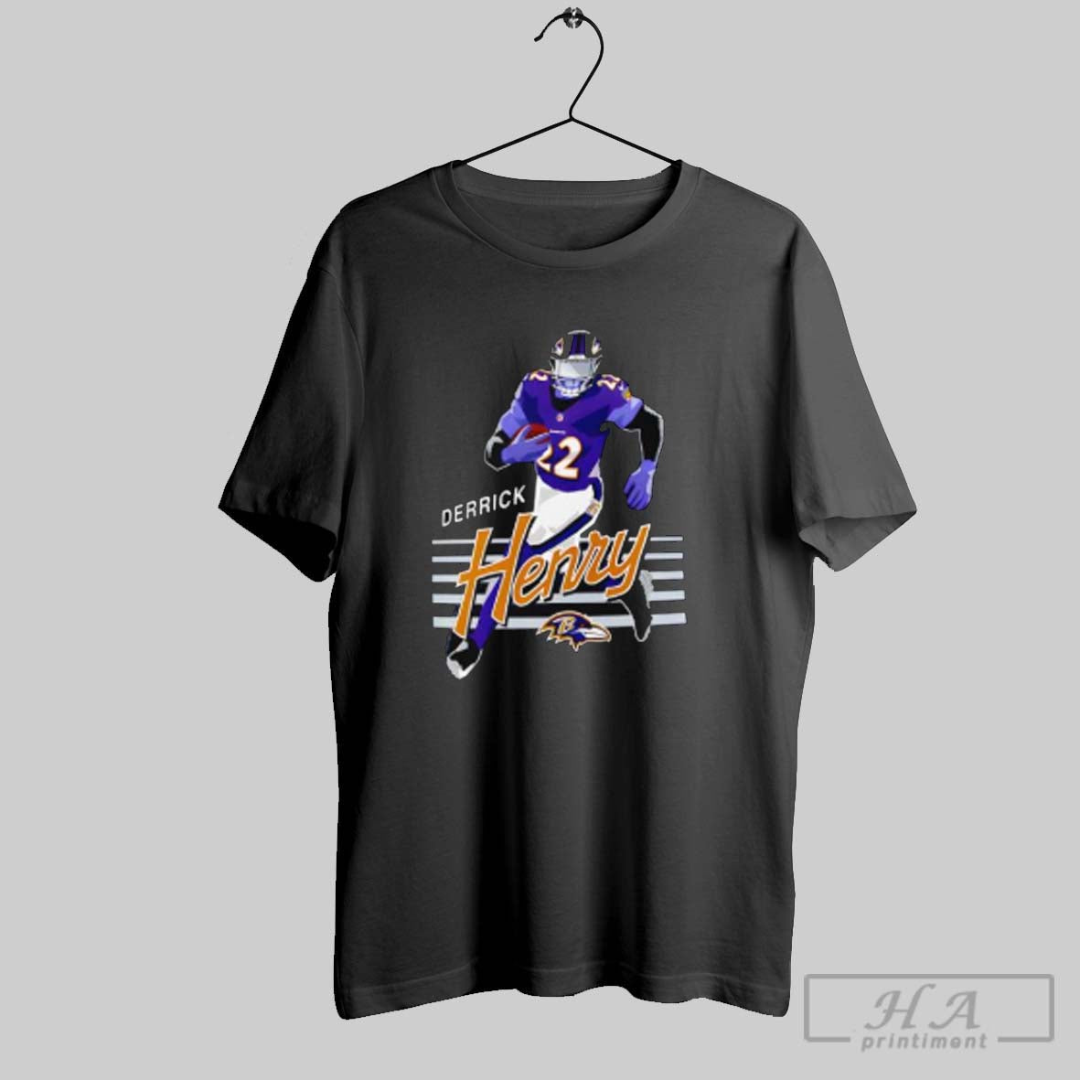 Official Baltimore Ravens Derrick Henry Player Graphic