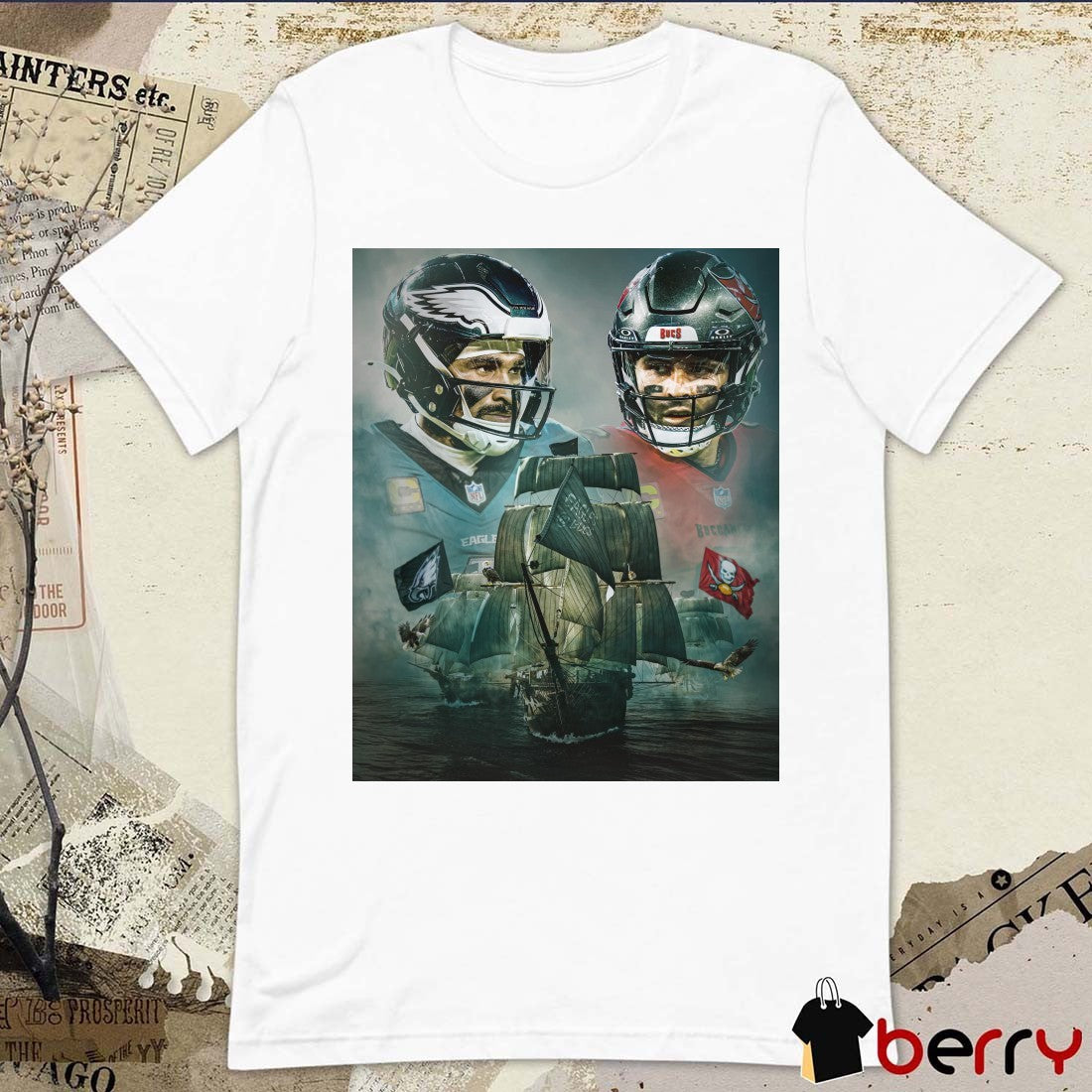 Battle at the Bay Philadelphia Eagles vs Tampa Bay Buccaneers September 28, 2025 t-shirt