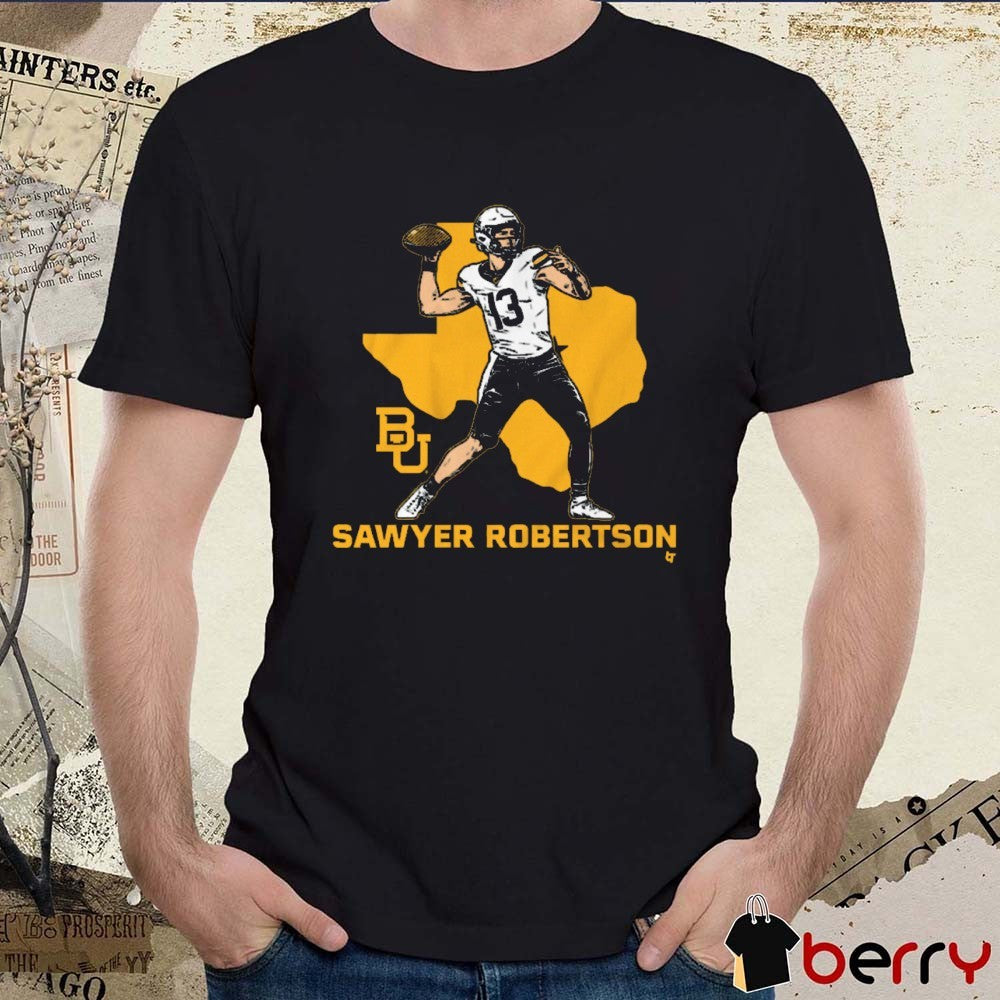 Baylor Bears Football NCAA Sawyer Robertson State Star Painting t-shirt