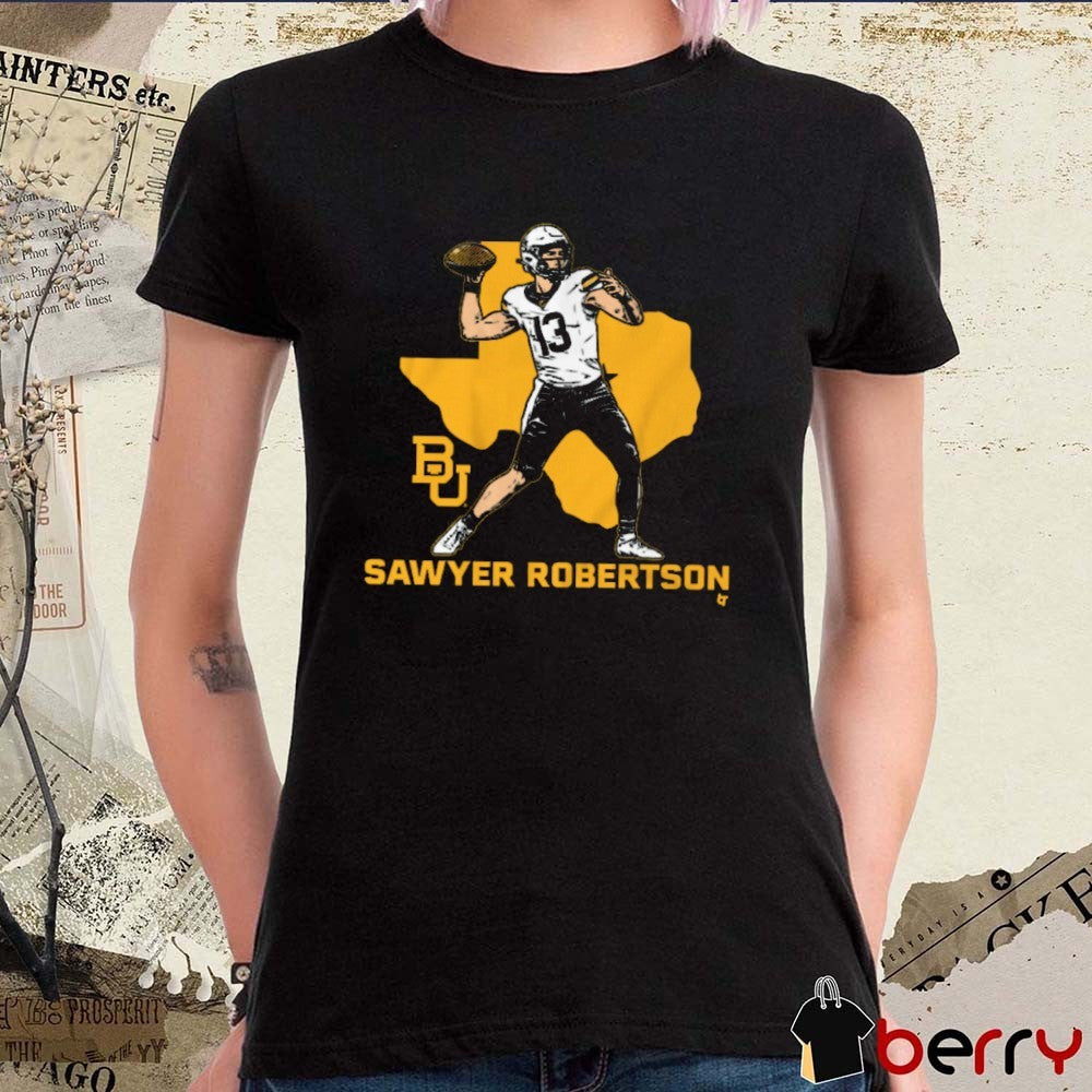 Baylor Bears Football NCAA Sawyer Robertson State Star Painting t-shirt