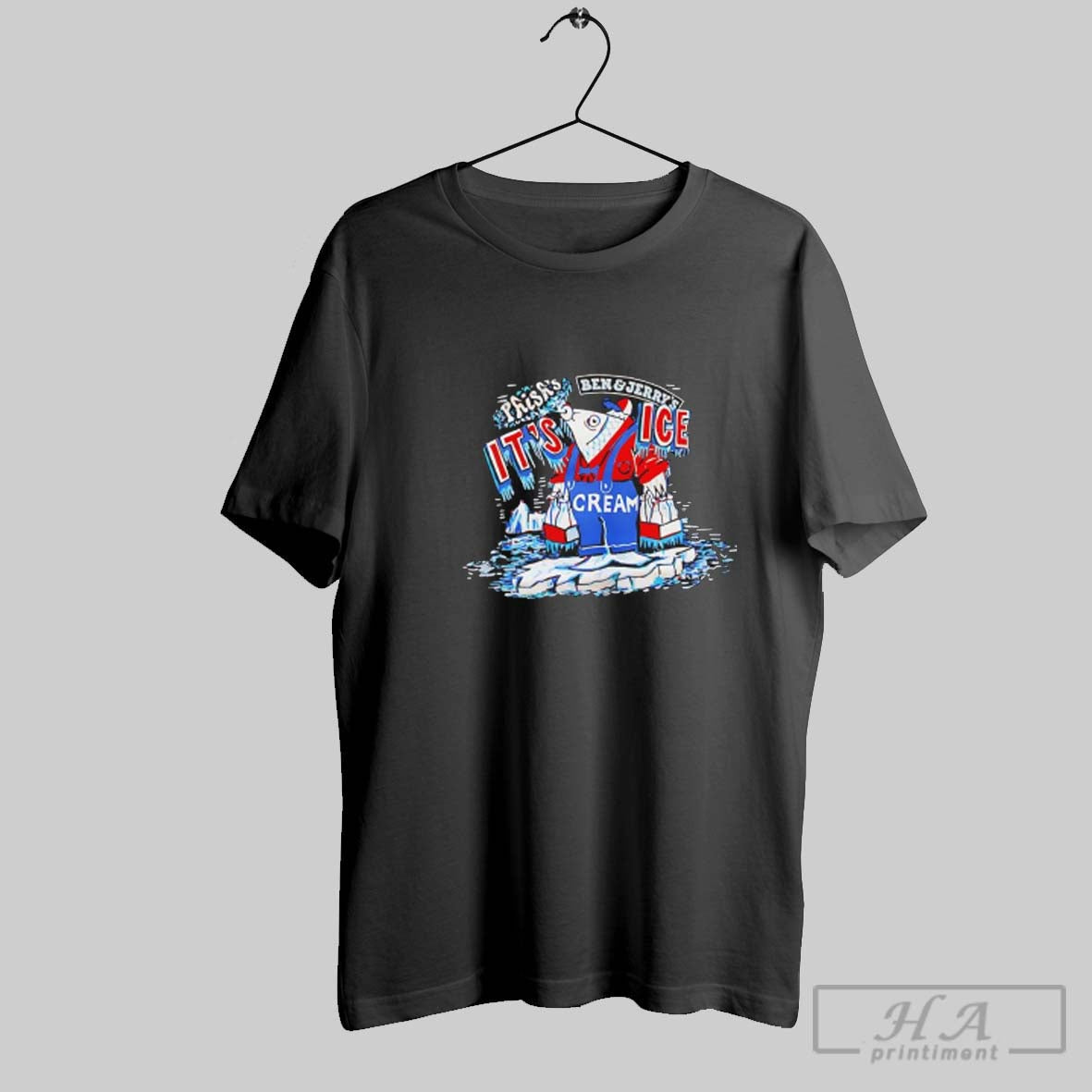 Official Ben And Jerrys Phish Ice Cream Vintage Graphic