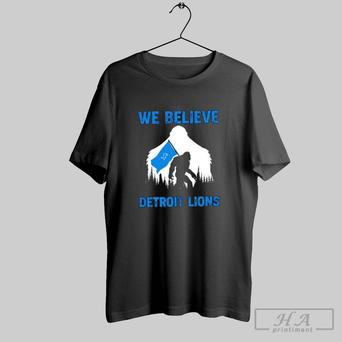Official Bigfoot We Believe Detroit Lions