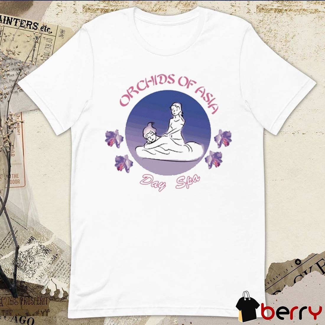 Bill Belichick Girlfriend Wearing Orchids Of Asia Day Spa t-shirt