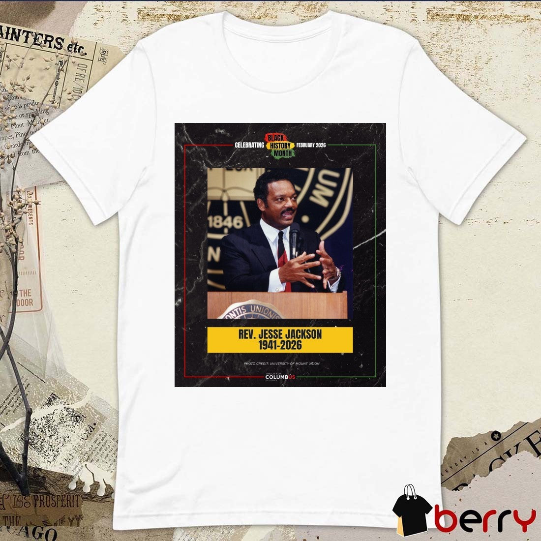 Black Celebrating History Month February 2026 Rev. Jesse Jackson 1941-2026 t-shirt