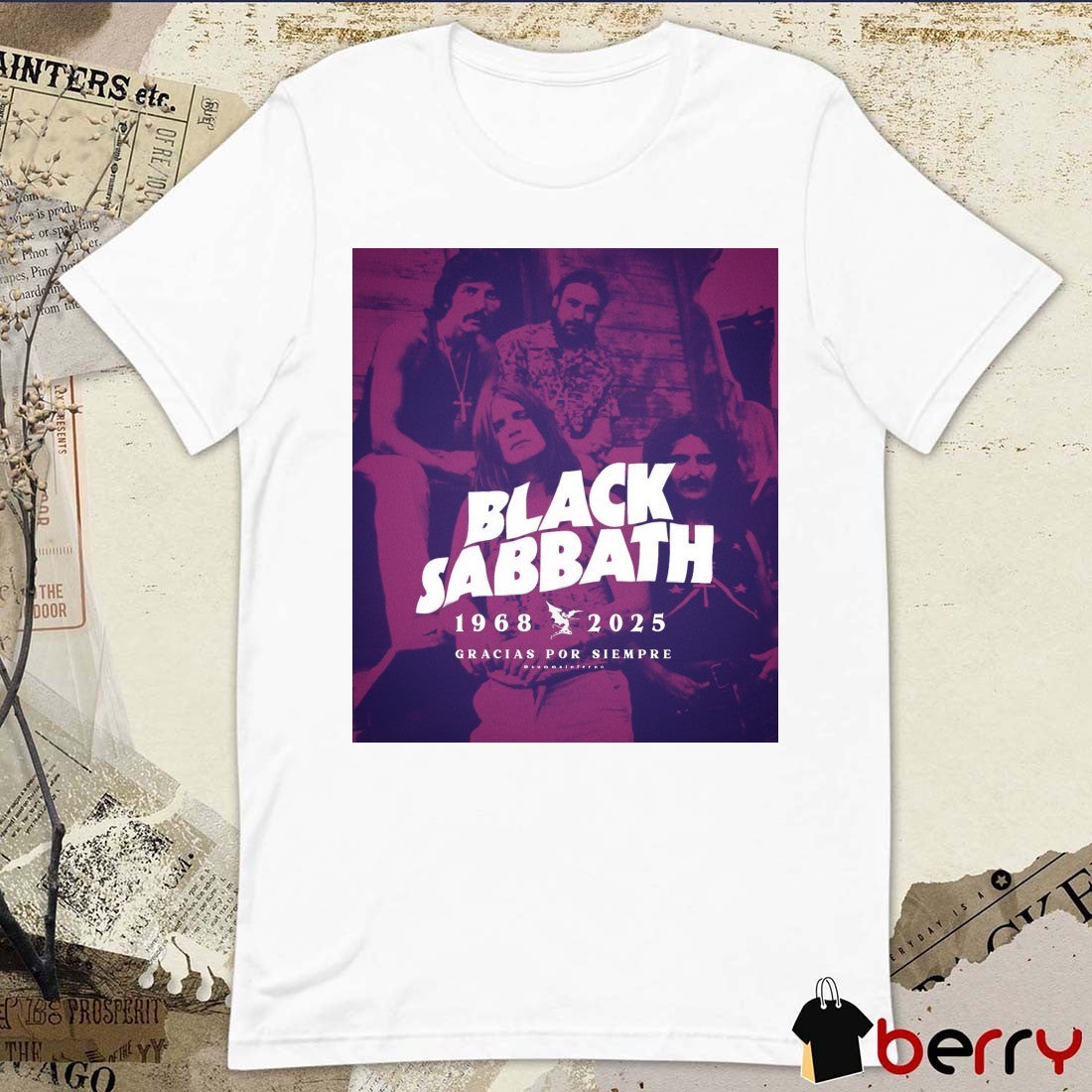 Black Sabbath 1968 – 2025 Gracias Por Siempre Summa Inferno Poster t-shirt