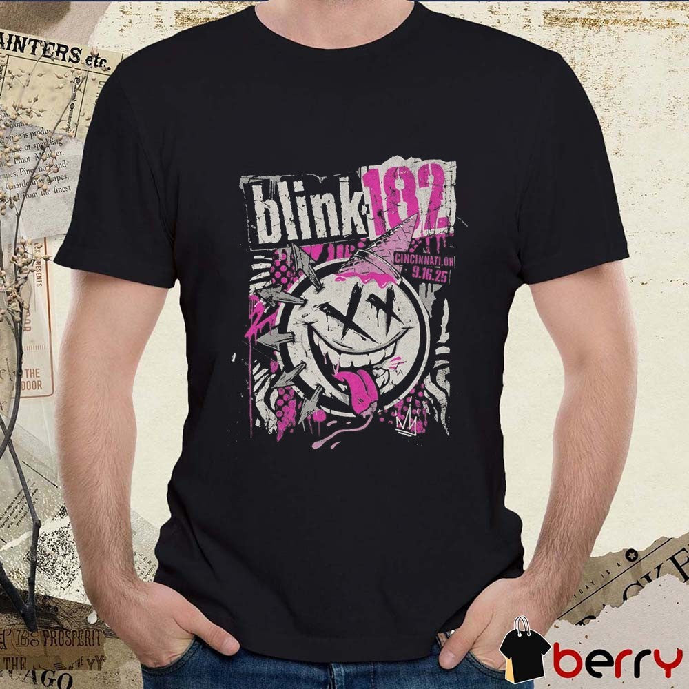 Blink 182 Cincinnati Ohio At Riverbend Music Center On September 16 2025 t-shirt