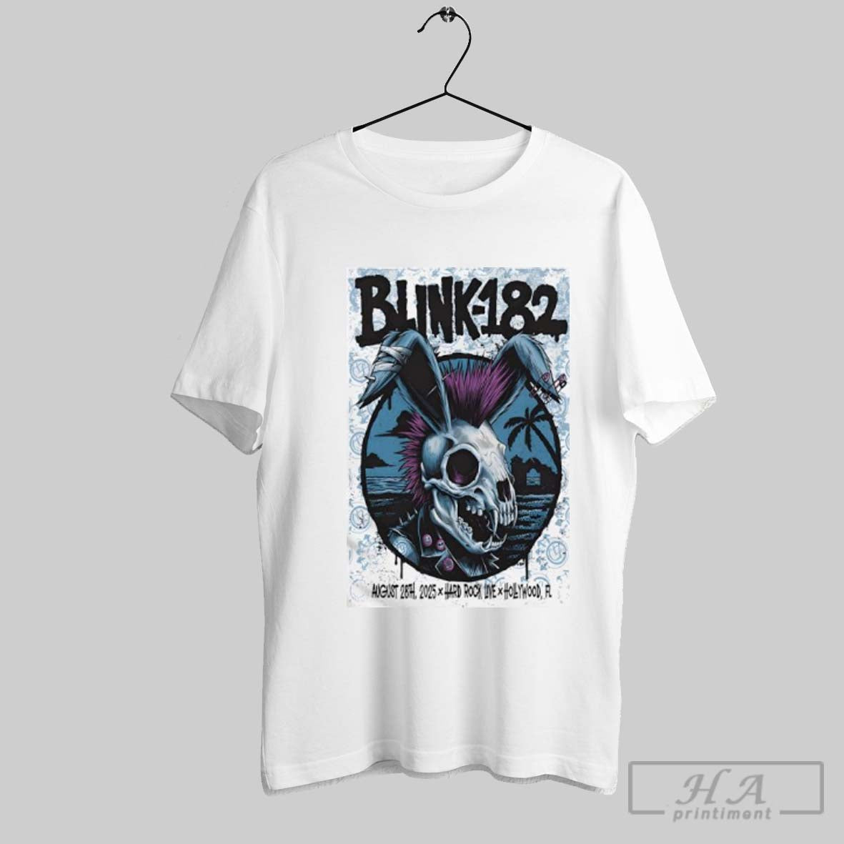 Official Blink 182 Concert Hollywood Fl 28 August 2025 Poster