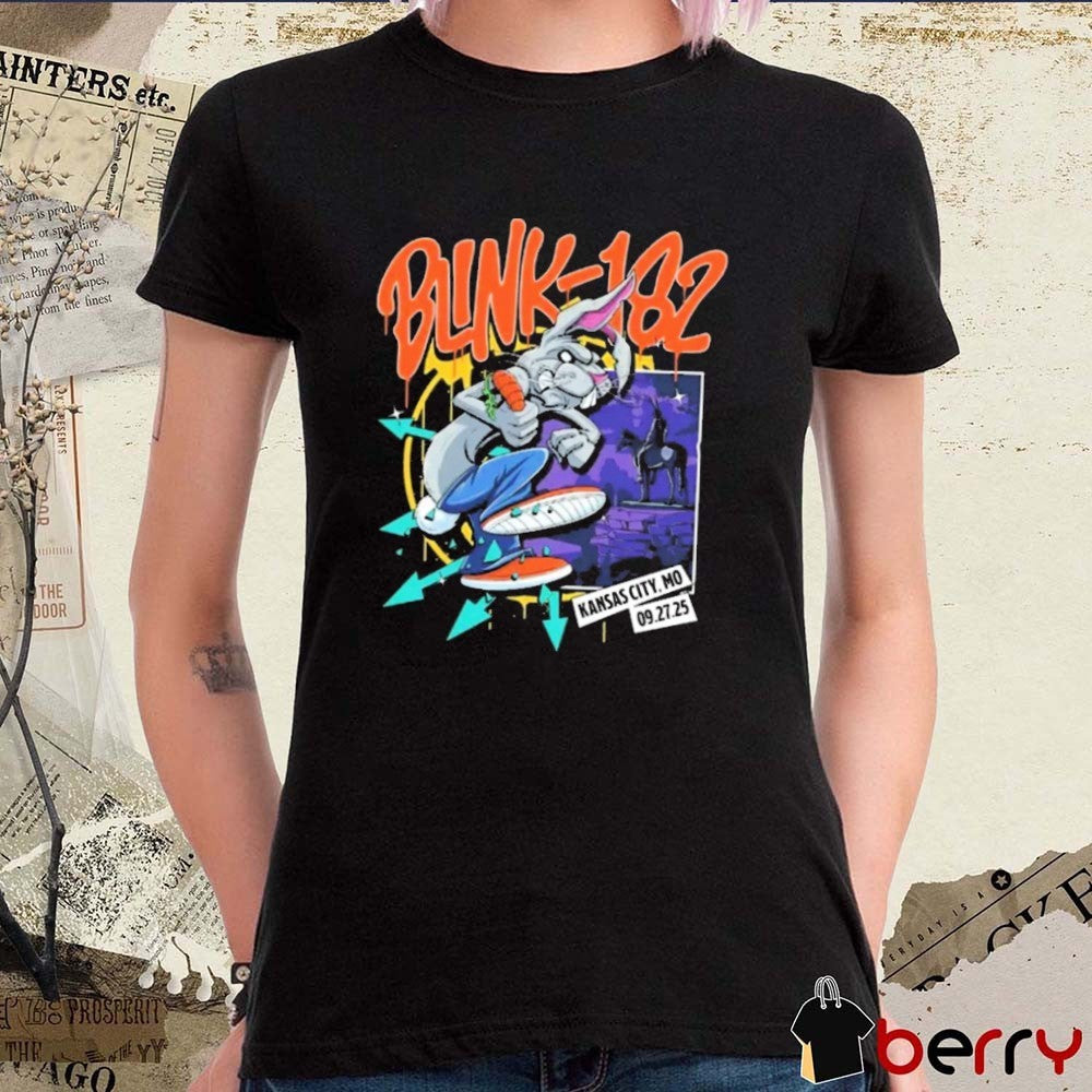 Blink-182 T-Mobile Center in Kansas City MO on September 27 2025 Painting t-shirt