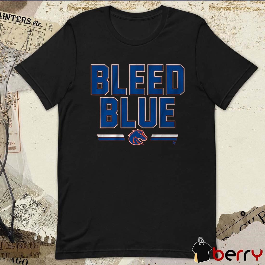 Boise State Broncos Slogan Bleed Blue t-shirt
