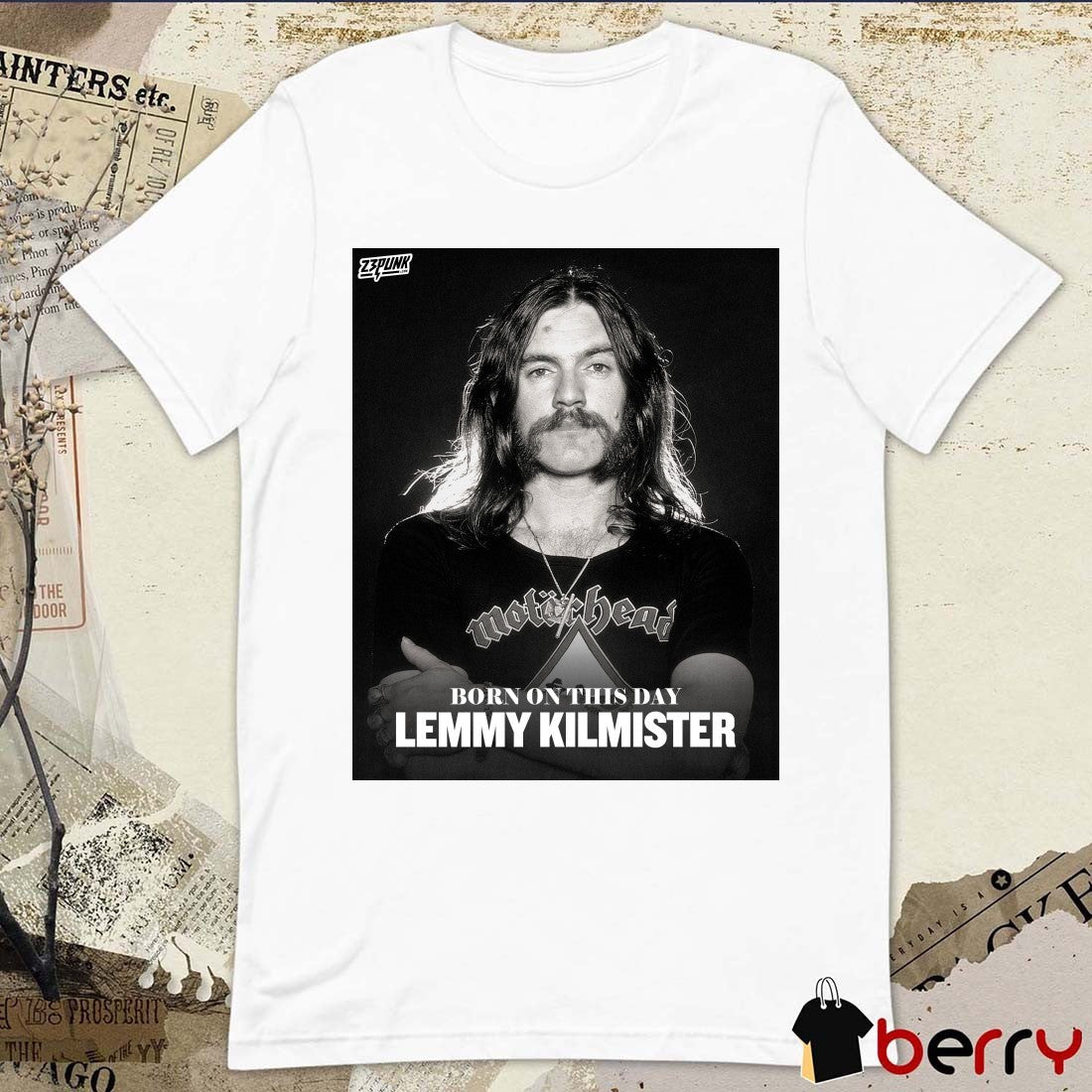 Born On This Day Fraser Lemmy Kilmister 23 Punk Poster t-shirt