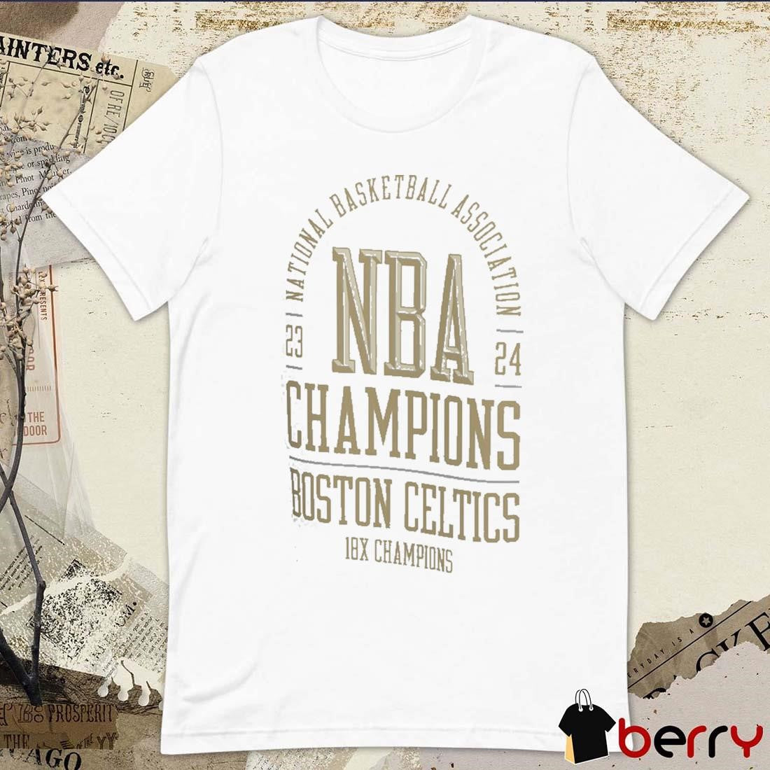 Boston Celtics 2024 National Basketball Association NBA Finals Champions Banner Collection t-shirt
