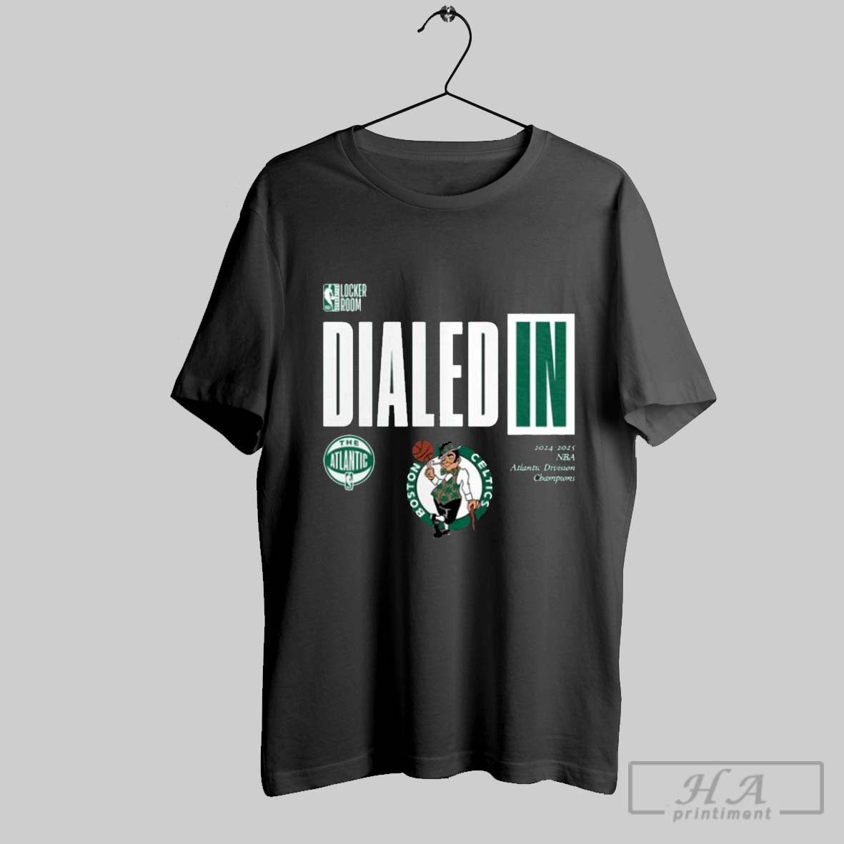 Official Boston Celtics Dialed In 2025 Nba Atlantic Division Champions