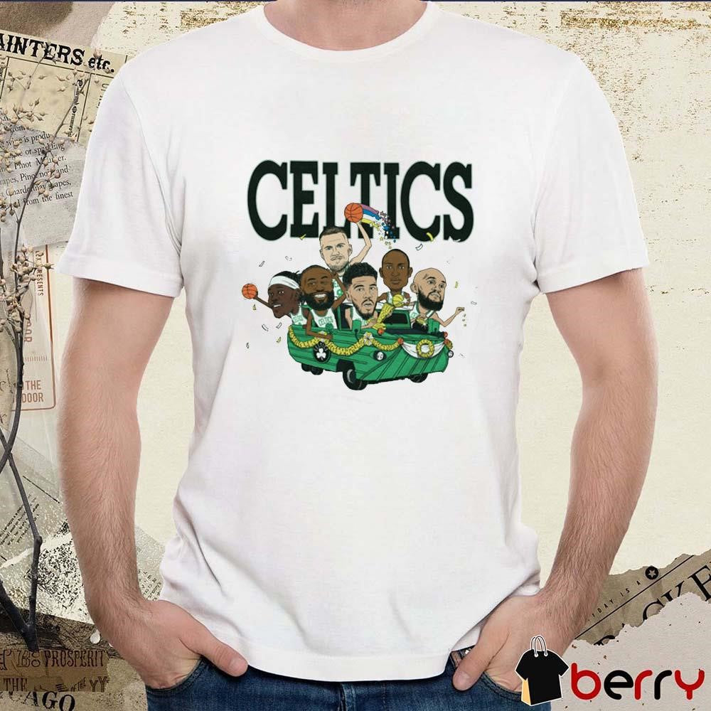 Boston Celtics NBA Six Pack 2024 Caricature t-shirt