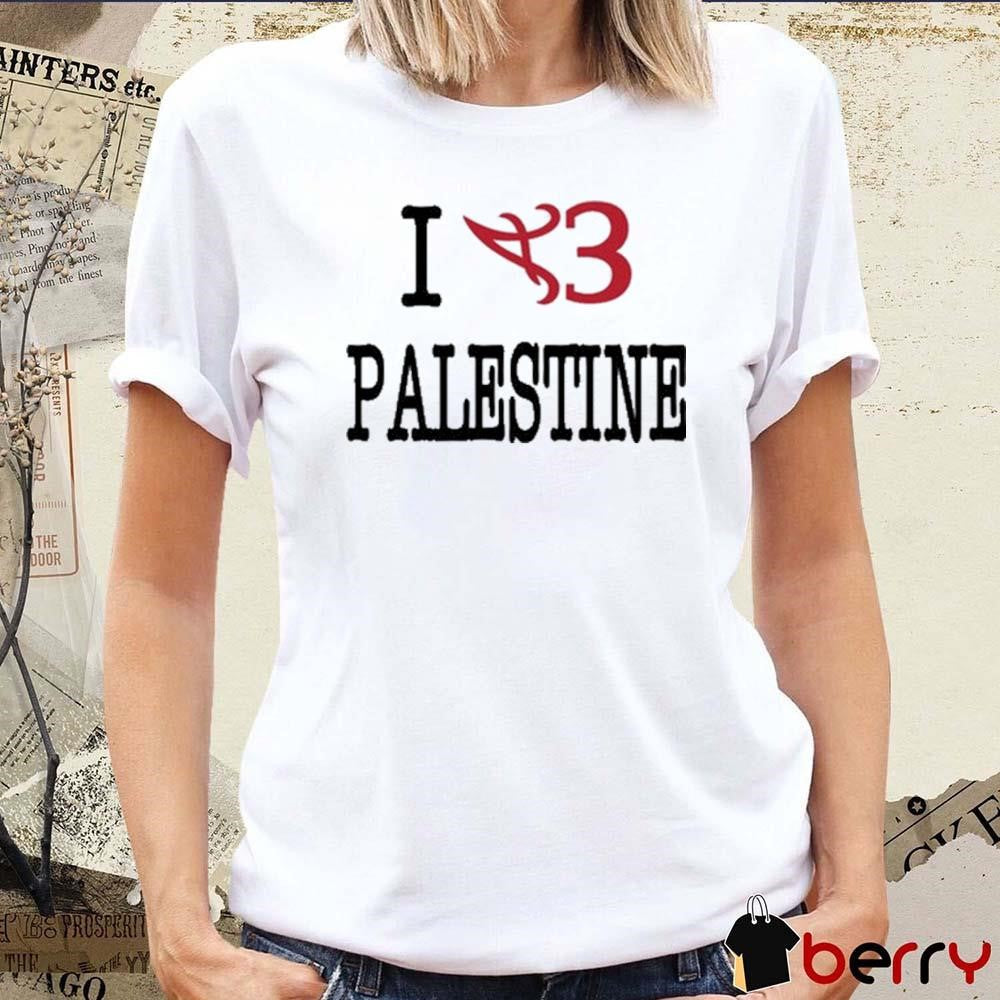 Boume Sama Wearing I A3 Palestine t-shirt