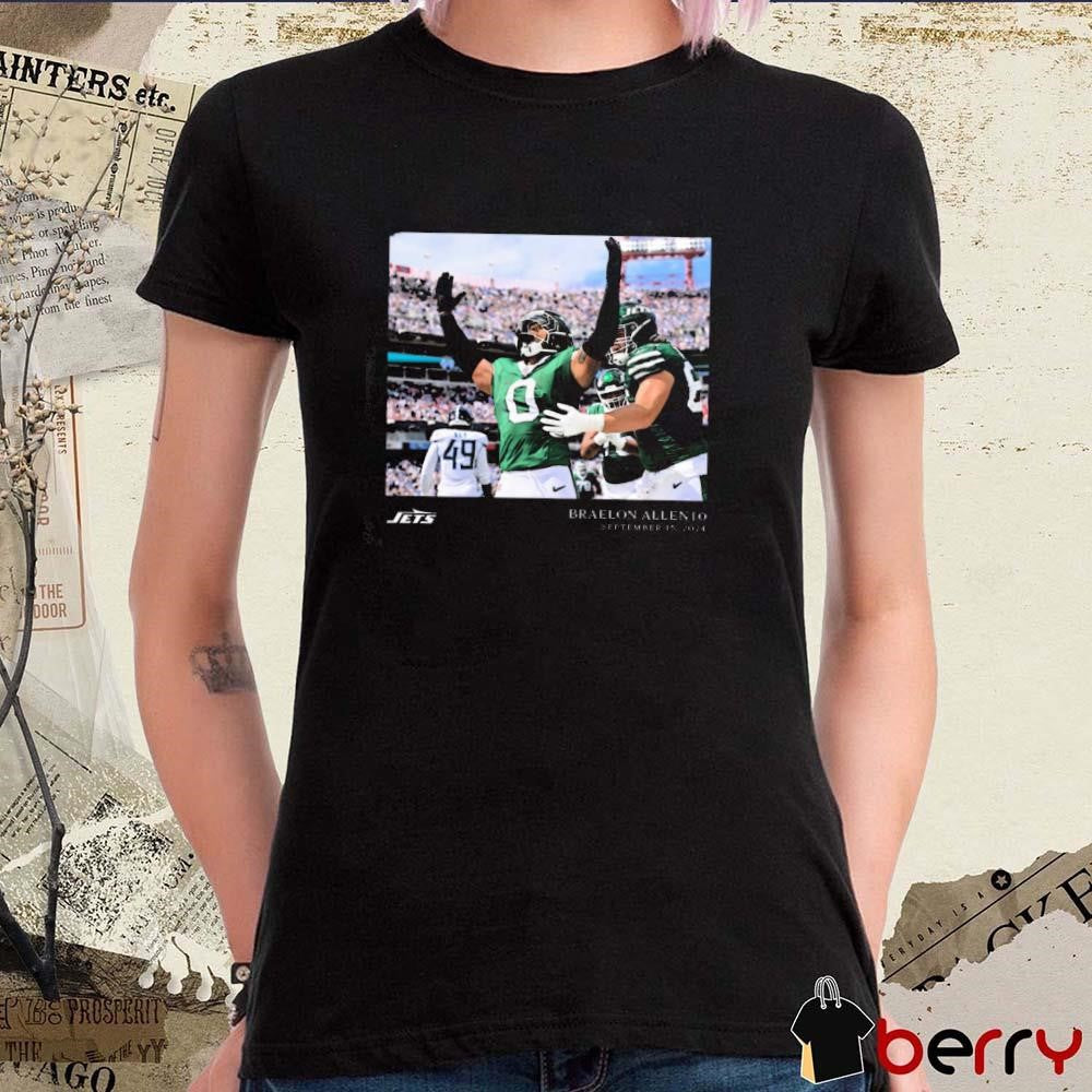 Braelon Allen September 15, 2024 New York Jets NFL Flash Features Week 2 t-shirt