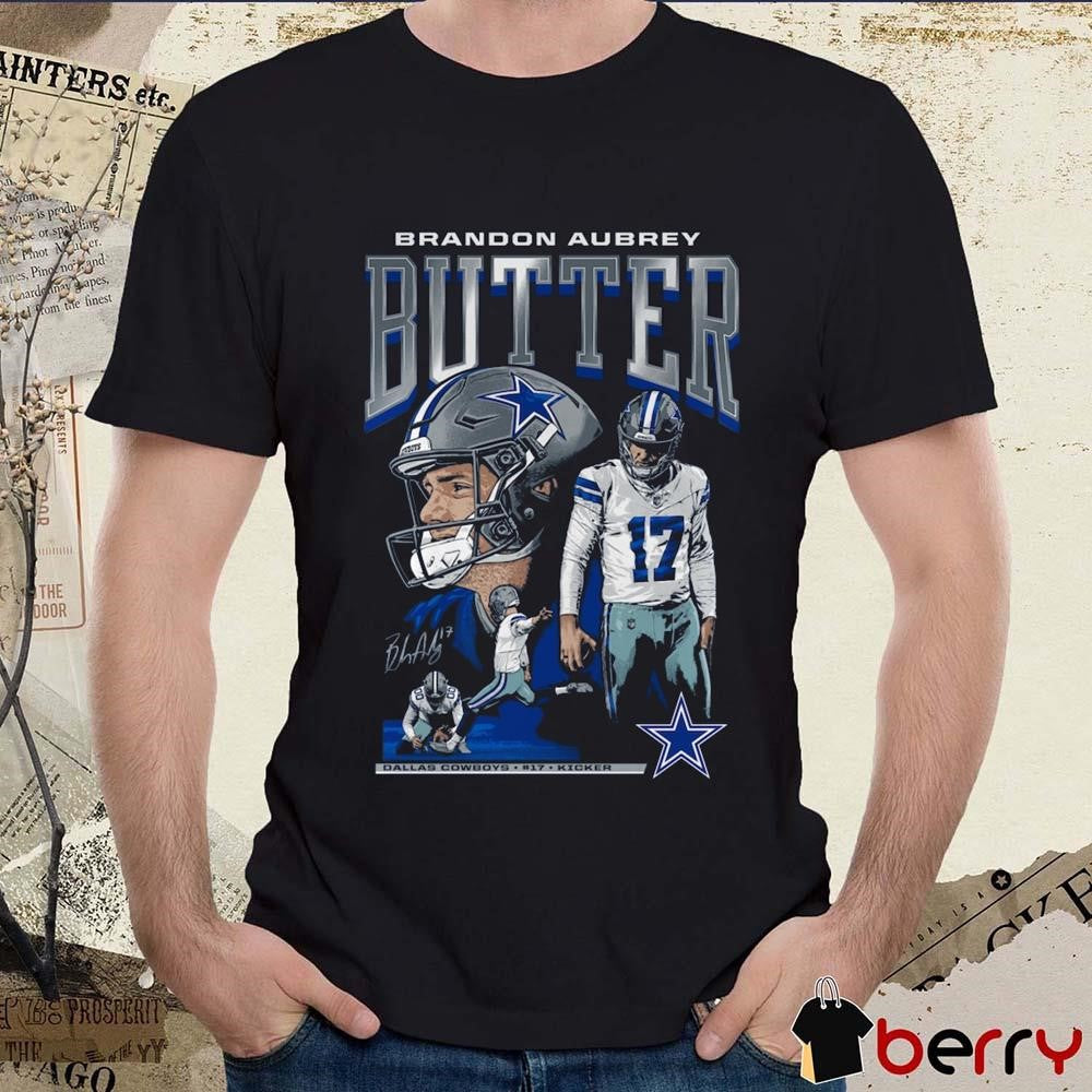 Brandon Aubrey Butter Dallas Cowboys NFL Kicker Signature Graphic t-shirt