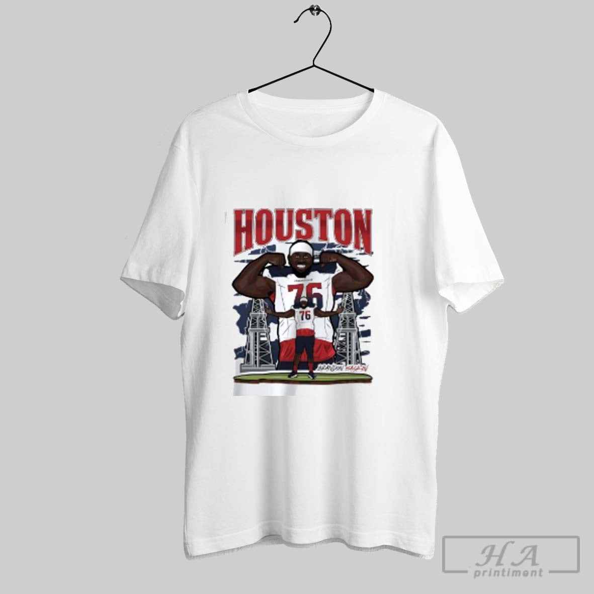Official Brandon Haskin Graphic Houston Roughnecks