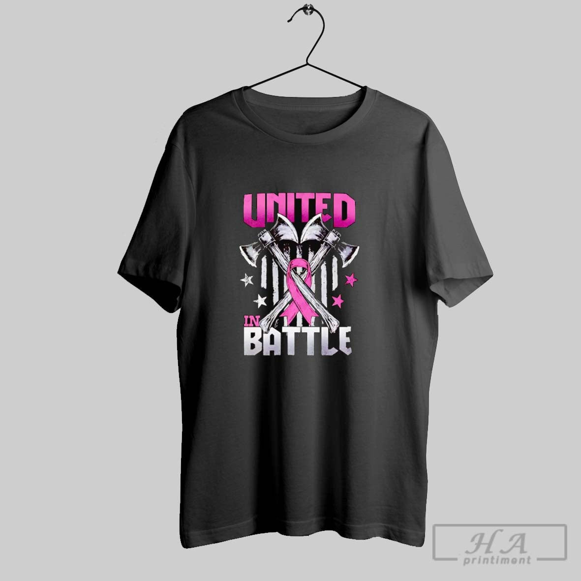 Official Breast Cancer United In Battle Us Flag