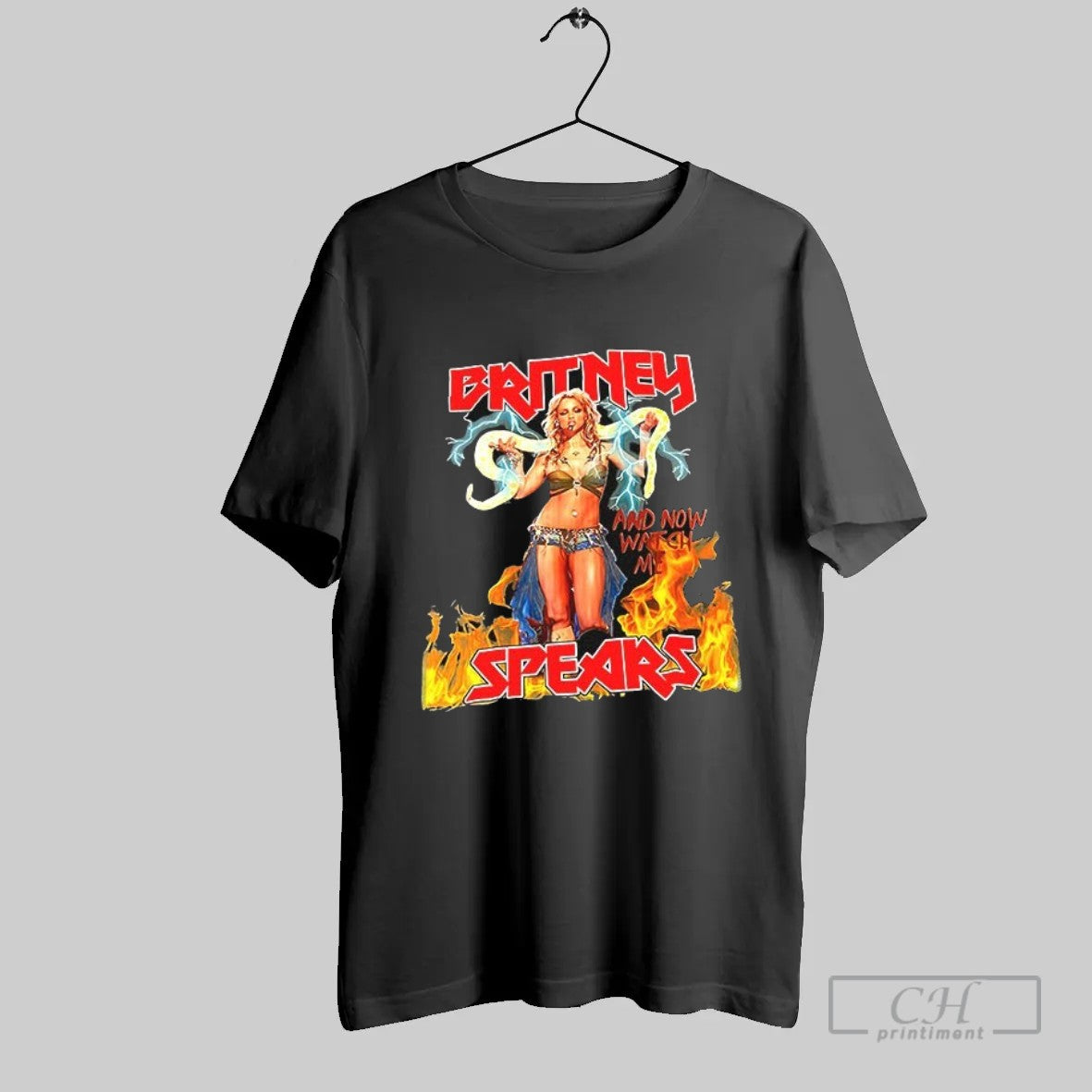 Official Britney Spears And Now Watch Me T Shirt