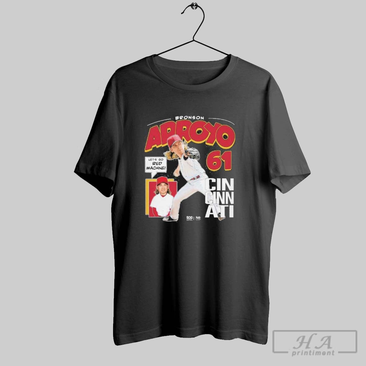 Official Bronson Arroyo Cincinnati Reds Comic Lets Go Red Machine Shirt Hoodie Sweater Long Sleeve