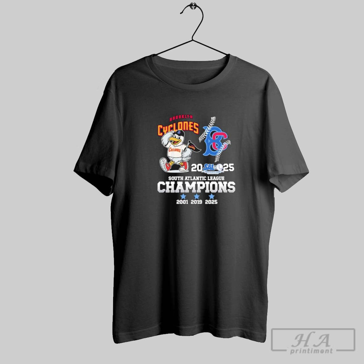 Official Brooklyn Cyclones Mascot 3 Time South Atlantic League Champions