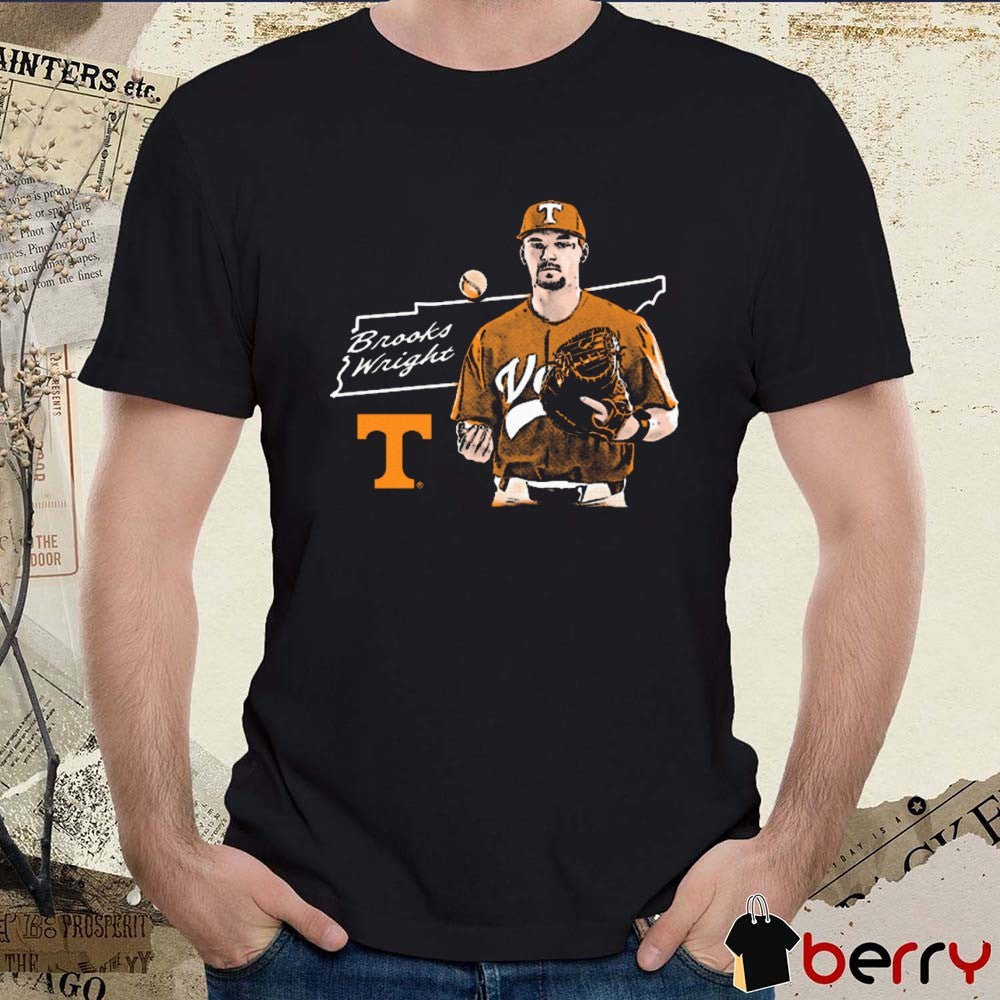 Brooks Wright Hometown Hero Tennessee Vols Baseball NCAA Division I t-shirt