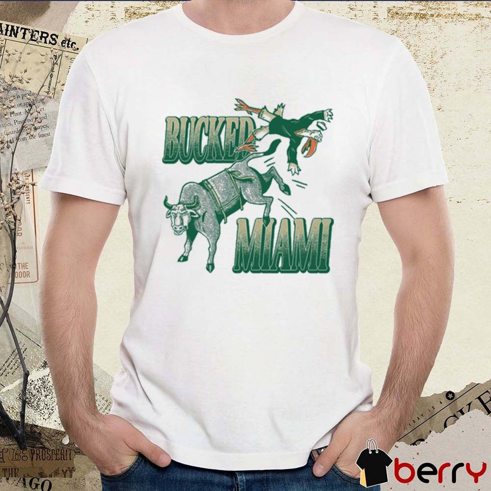 Bucked Miami South Florida Bulls Vs Miami Hurricanes Painting t-shirt