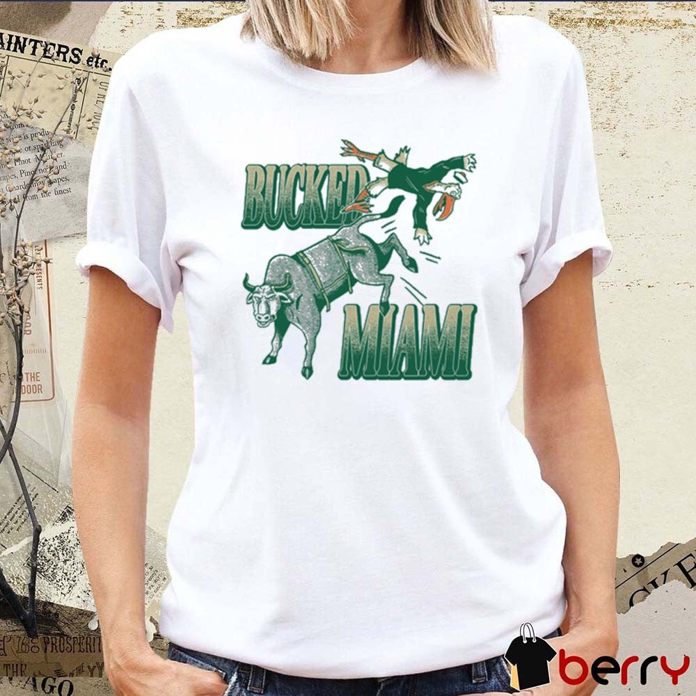 Bucked Miami South Florida Bulls Vs Miami Hurricanes Painting t-shirt