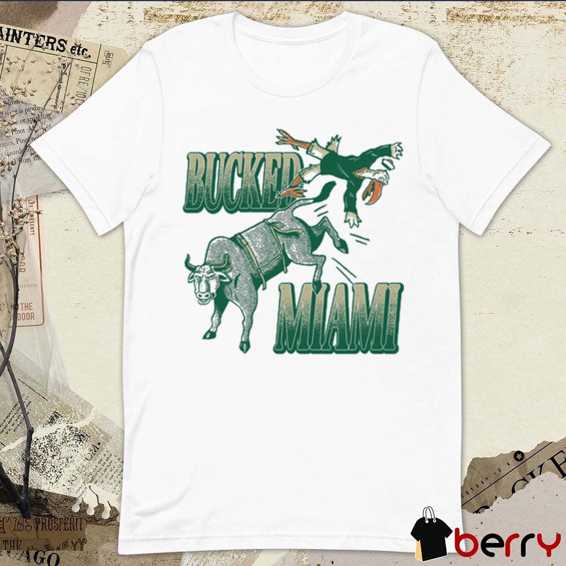 Bucked Miami South Florida Bulls Vs Miami Hurricanes Painting t-shirt