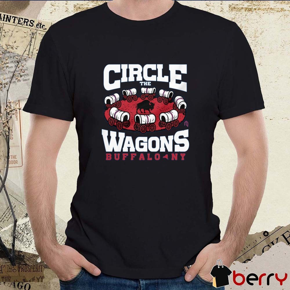 Buffalo Bills NFL Football 2025 Circle The Wagons Buffalo NY Painting t-shirt