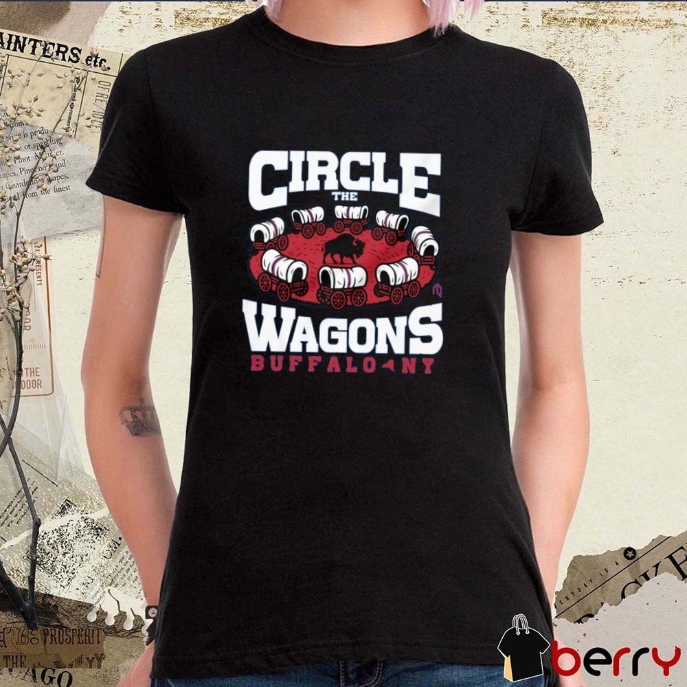 Buffalo Bills NFL Football 2025 Circle The Wagons Buffalo NY Painting t-shirt