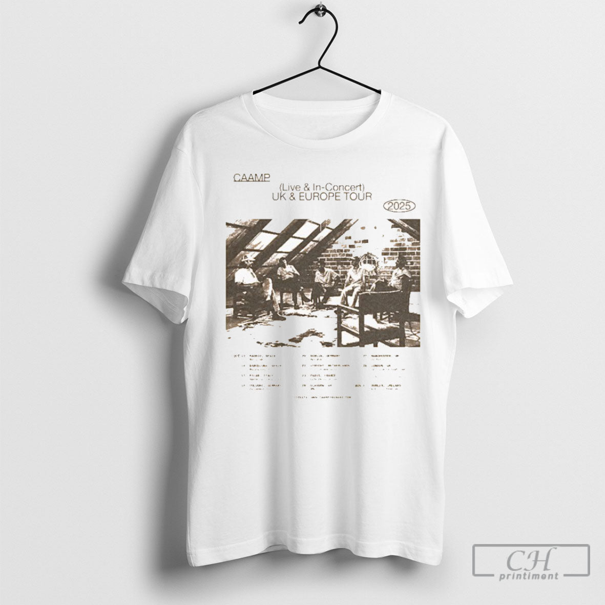 Official Caamp Uk Europe Tour 2025 Dates Oct 13 Madrid Spain Sweater