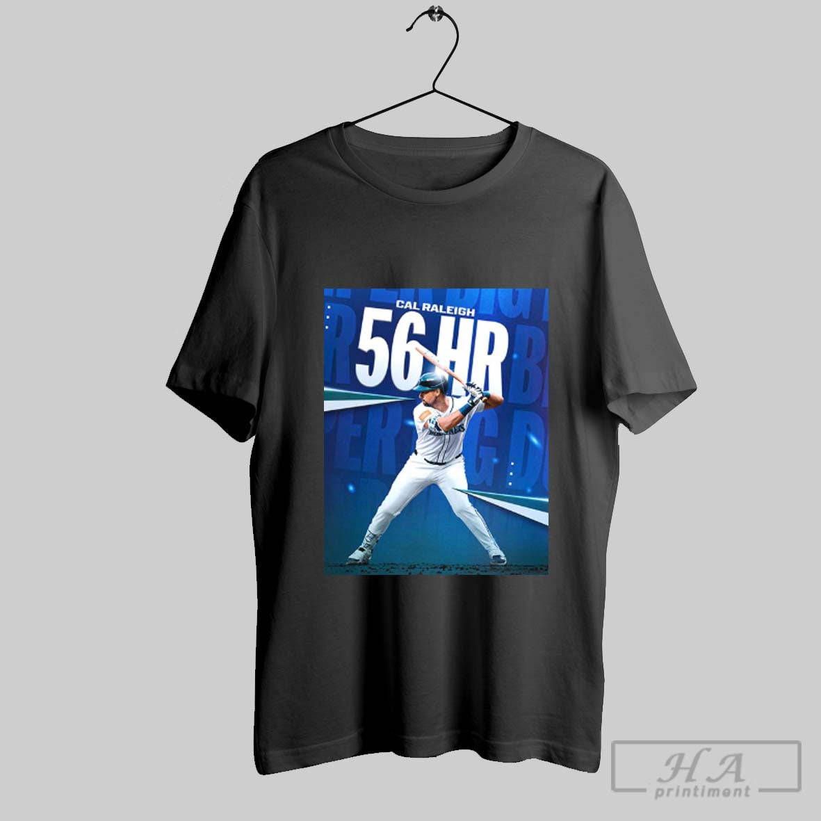 Official Cal Raleigh Seattle Mariners 56 Home Runs Mlb Baseball 2025 Unisex
