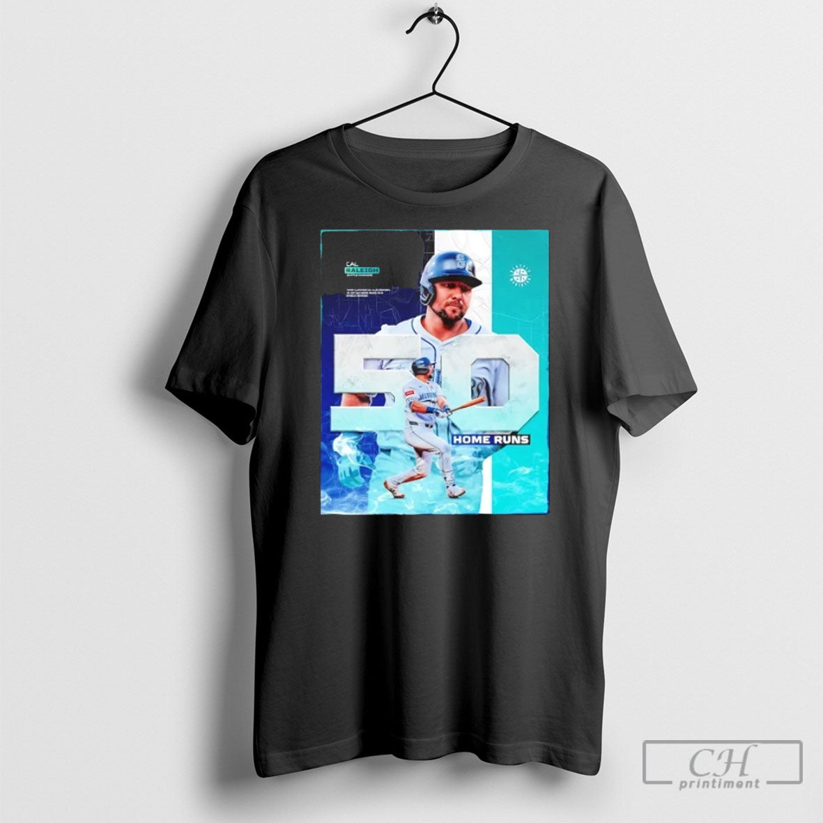 Official Cal Raleigh First Catcher 50 Home Runs Sweater
