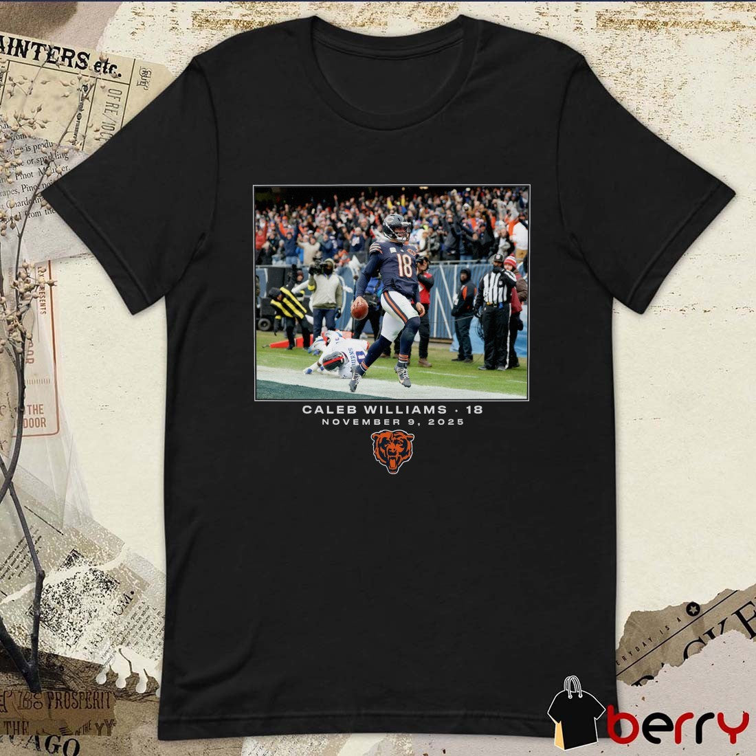 Caleb Williams Chicago Bears NFL Flash Features Week 10 November 9 2025 t-shirt