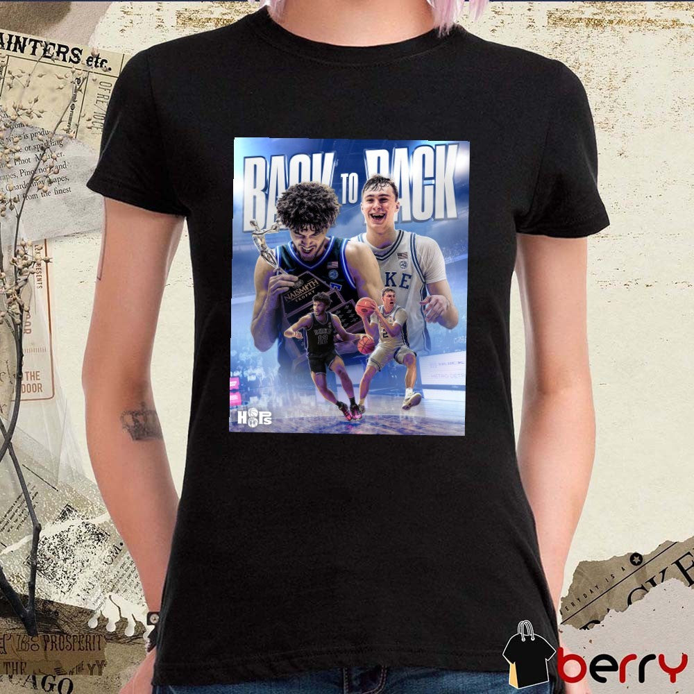 Cam Boozer Duke Back To Back 2026 Naismith Men’s College Player of the Year Poster t-shirt