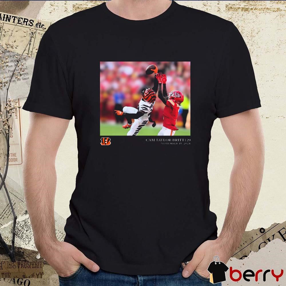 Cam Taylor-Britt Cincinnati Bengals NFL 29 September 15, 2024 Flash Features Week 2 t-shirt