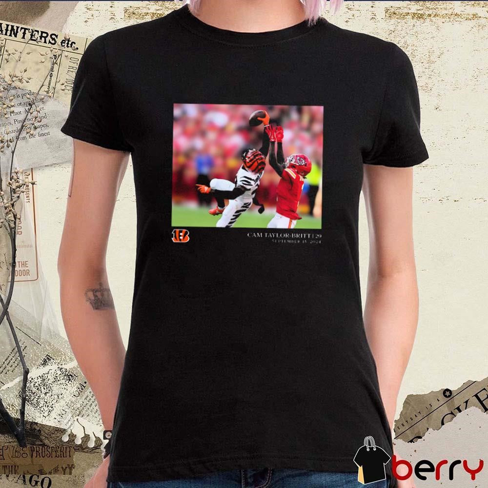 Cam Taylor-Britt Cincinnati Bengals NFL 29 September 15, 2024 Flash Features Week 2 t-shirt