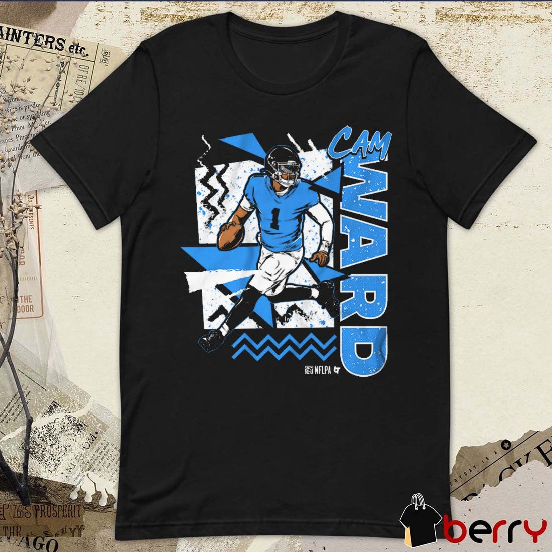 Cam Ward 90s Style Tennessee Titans 2025 NFL Graphic t-shirt