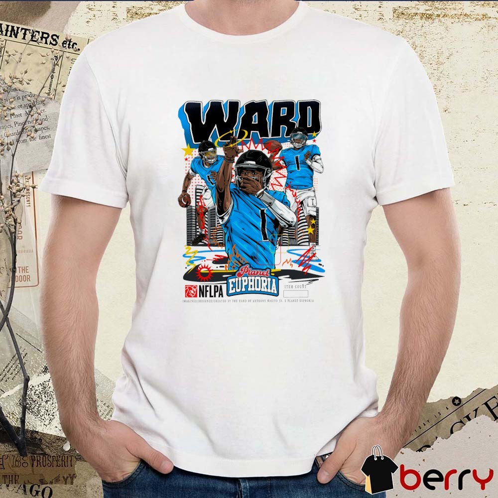 Cam Ward Tennessee Titans NFL Football Planet Euphoria Artwork t-shirt