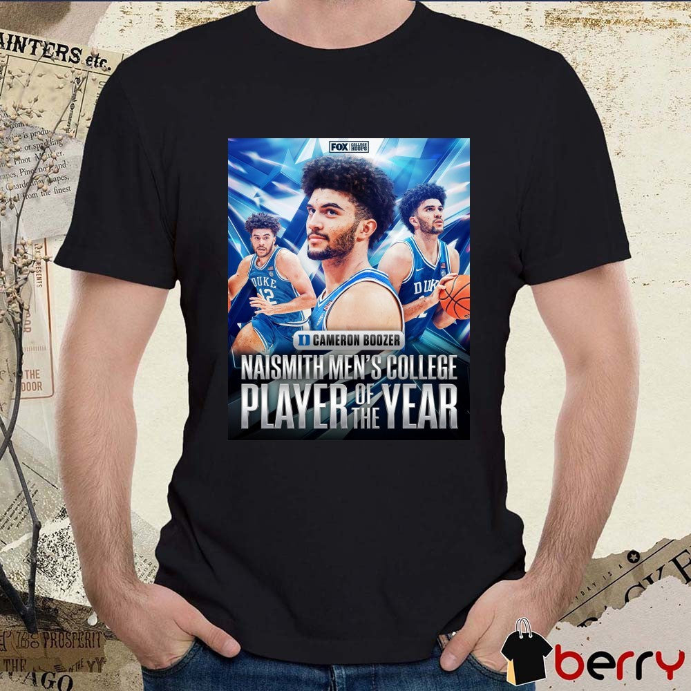 Cameron Boozer 2026 Naismith Men’s College Player Of The Year Duke Blue Devils Poster t-shirt