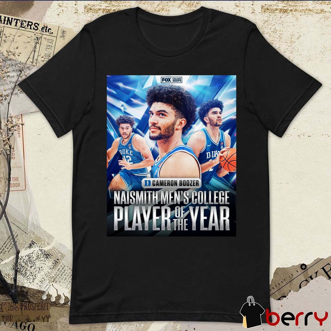 Cameron Boozer 2026 Naismith Men’s College Player Of The Year Duke Blue Devils Poster t-shirt