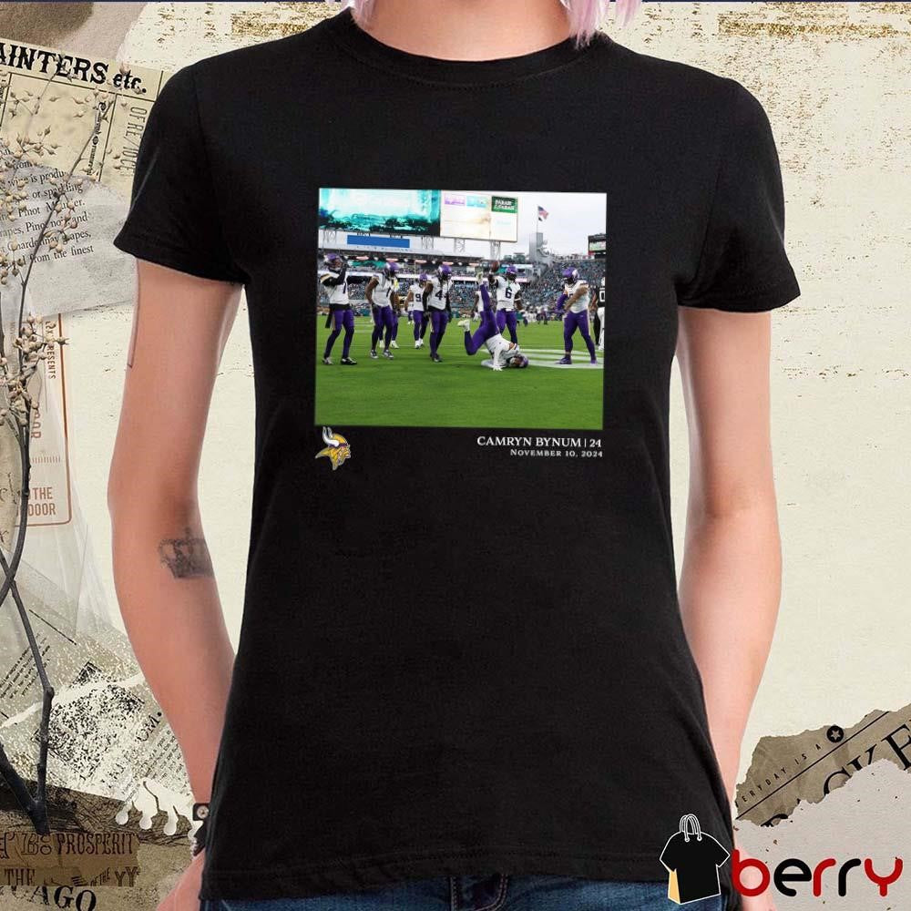 Camryn Bynum Minnesota Vikings NFL Flash Features November 10 2024 t-shirt