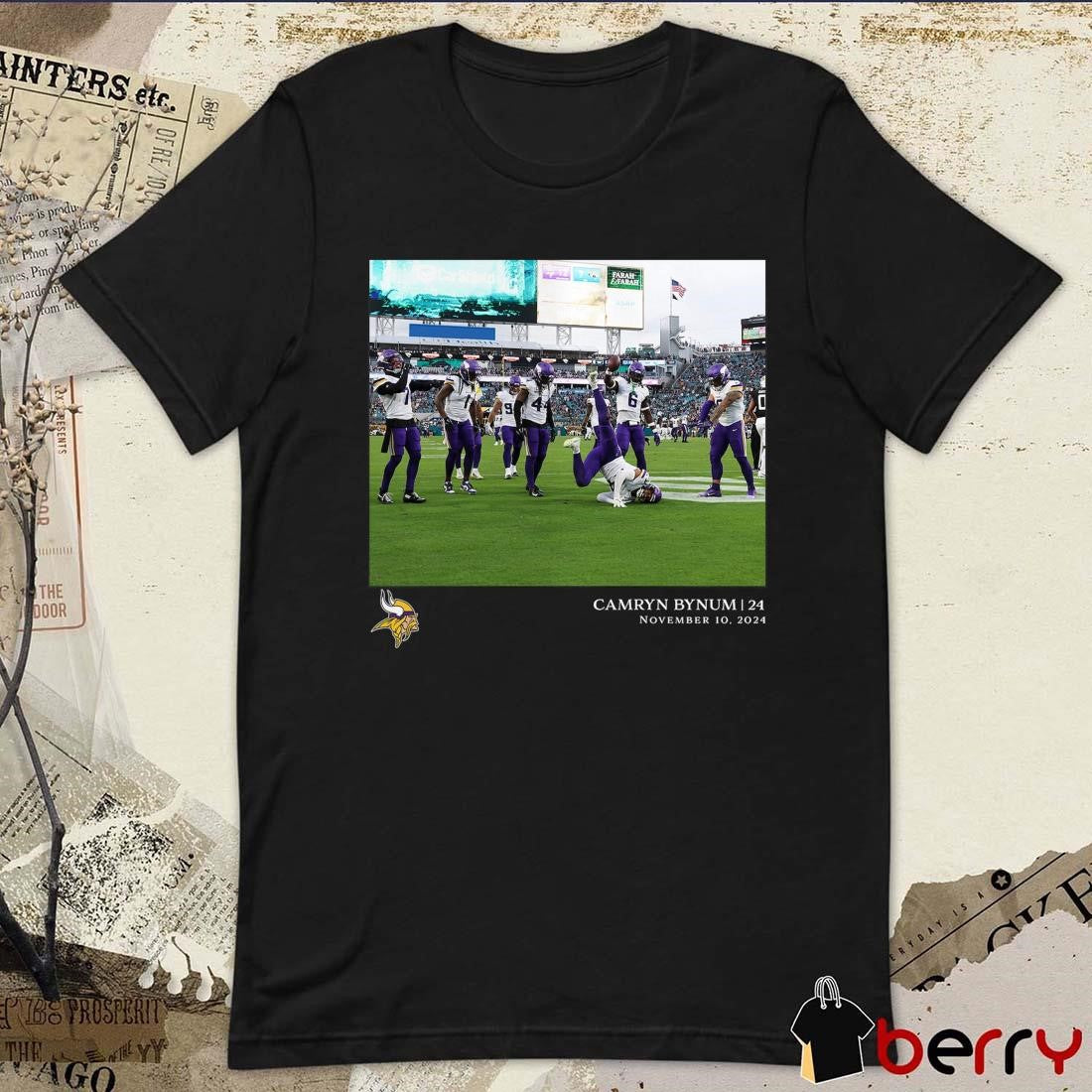 Camryn Bynum Minnesota Vikings NFL Flash Features November 10 2024 t-shirt