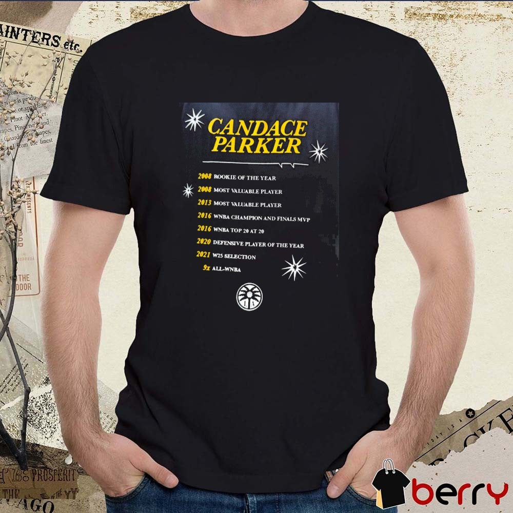 Candace Parker 2020 Defensive Player Of The Year 2021 W25 Selection And 9x All-WNBA t-shirt